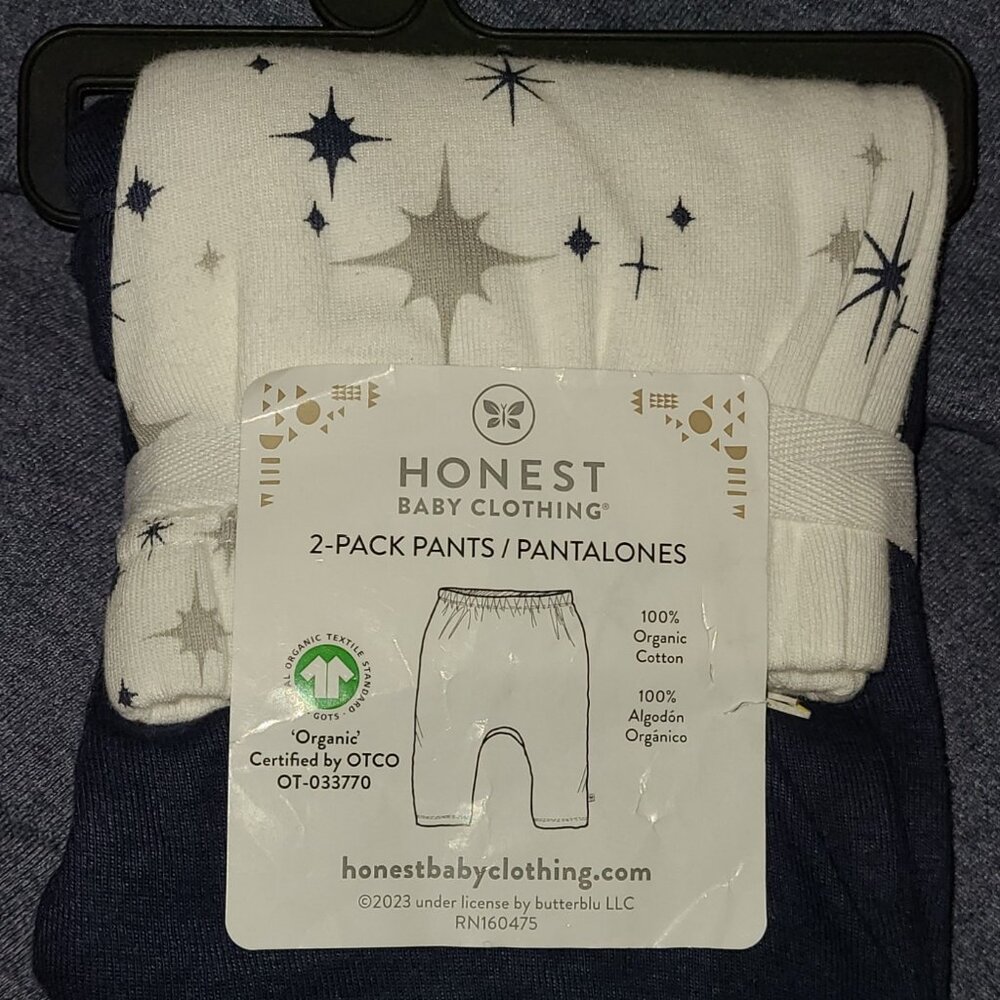 Honest Baby Multipack Harem Pants 100% Organic Cotton 12months
